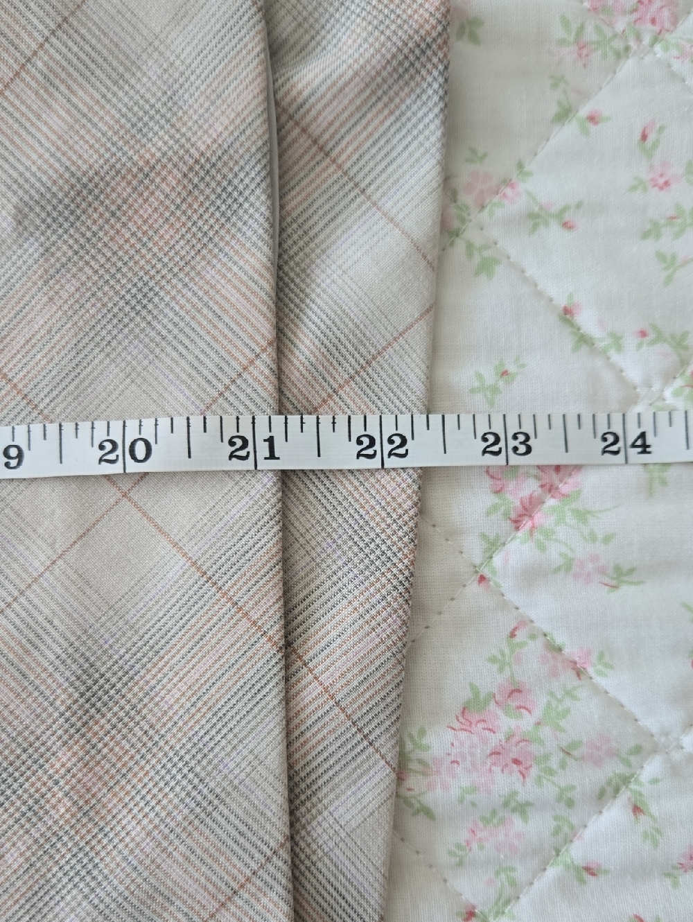 The Limited Plaid Mini Skirt in Light Gray and Blush - Picture 7 of 7